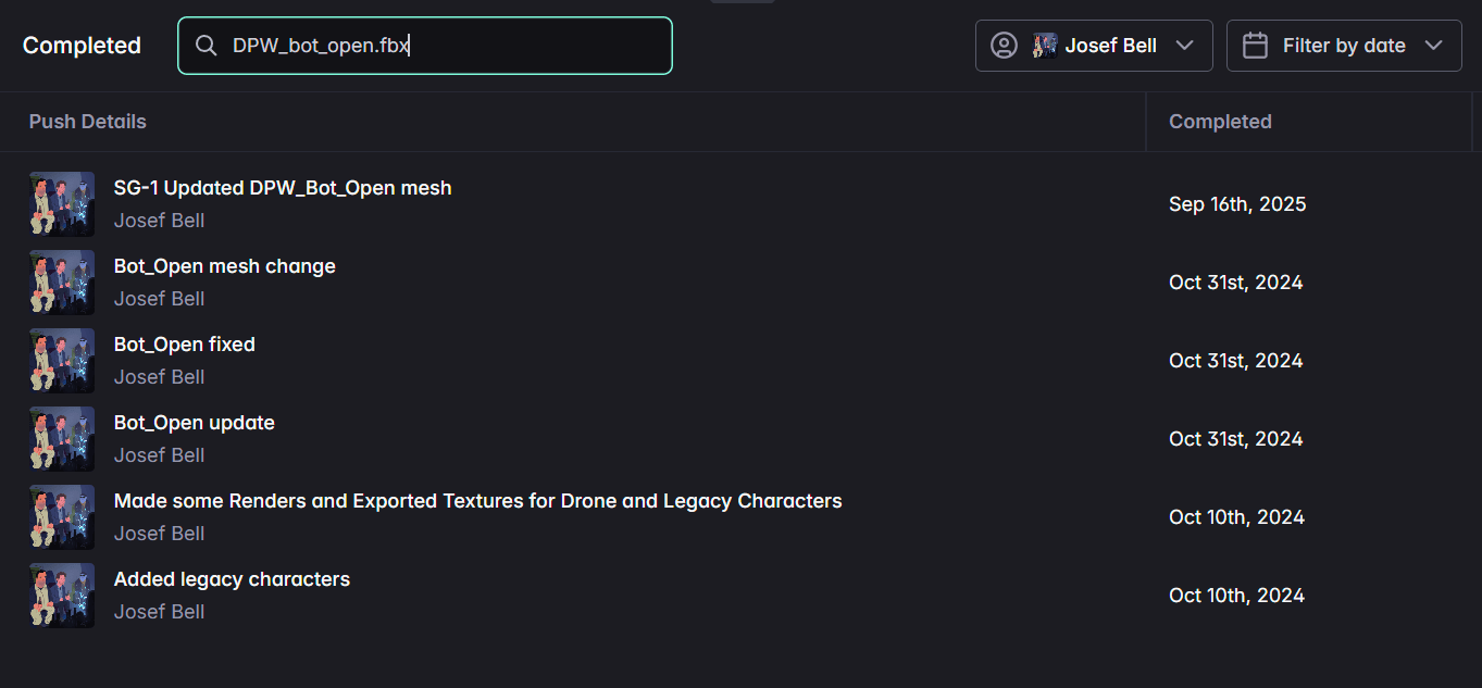 search push history
